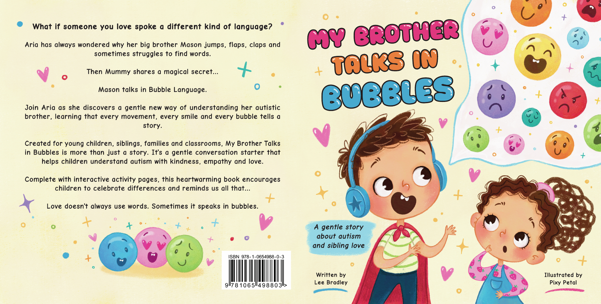 My Brother Talks in Bubbles by Lee Bradley, illustrated by Pixy Petal